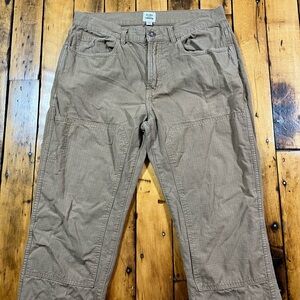 Flint & Tinder Men’s 34 (Fits 33x30) Linen Blend Canvas Double Knee Pants Chino